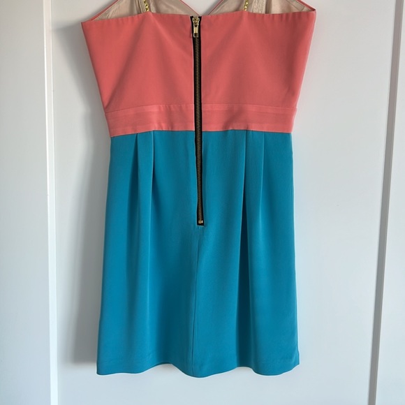 Naven Silk Colour Block Mini Dress - Picture 3 of 5